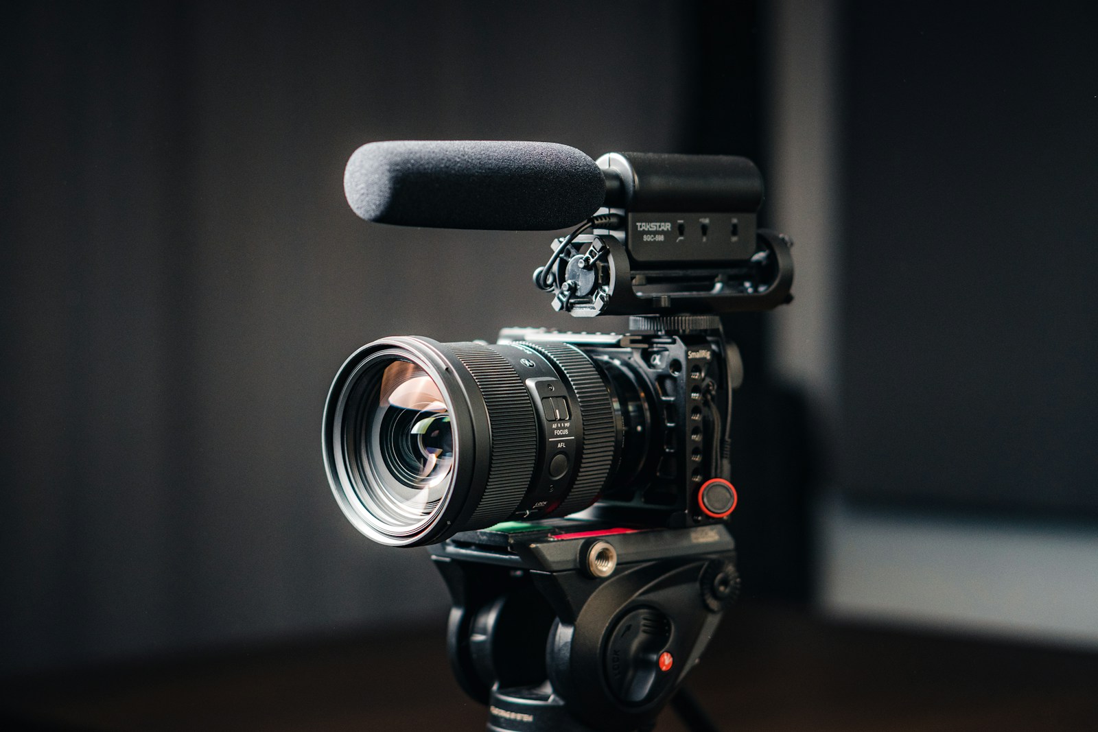a camera with a lens