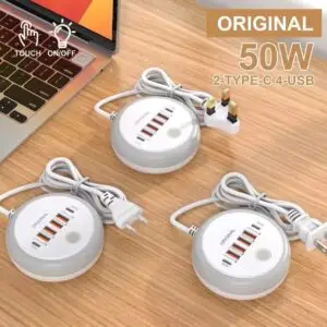 50W Power Strip Multi Port USB C Socket Type C Fast Charging Wall Charger USB Adapter For