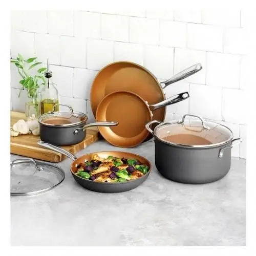 Gotham Steel 8-Piece Gotham Steel Pro Non-Stick Hard Anodized Cookware
