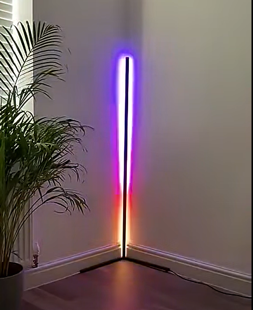 Modern Minimalist Edge Floor Corner Standing Lamp RGB